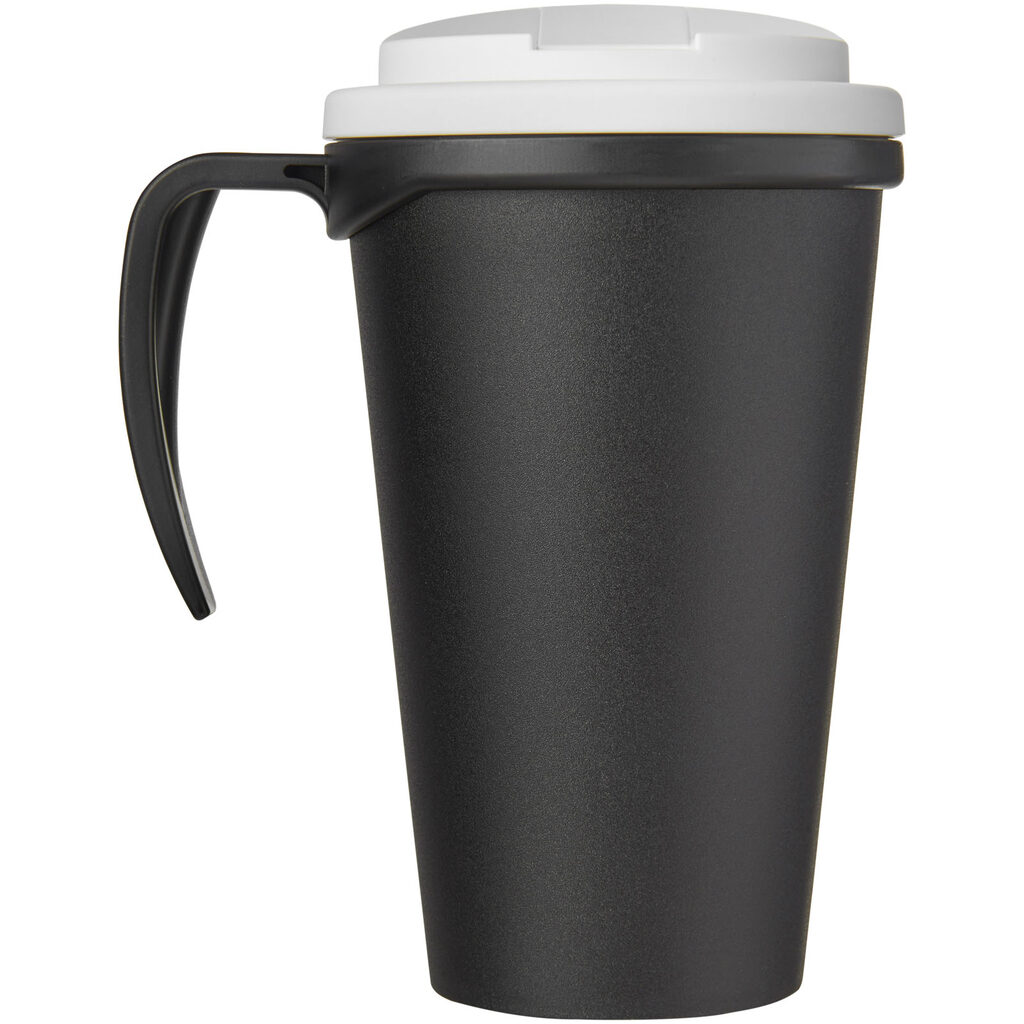 Кружка Americano Grande суцільний чорний, білий - 21042101- Фото №5