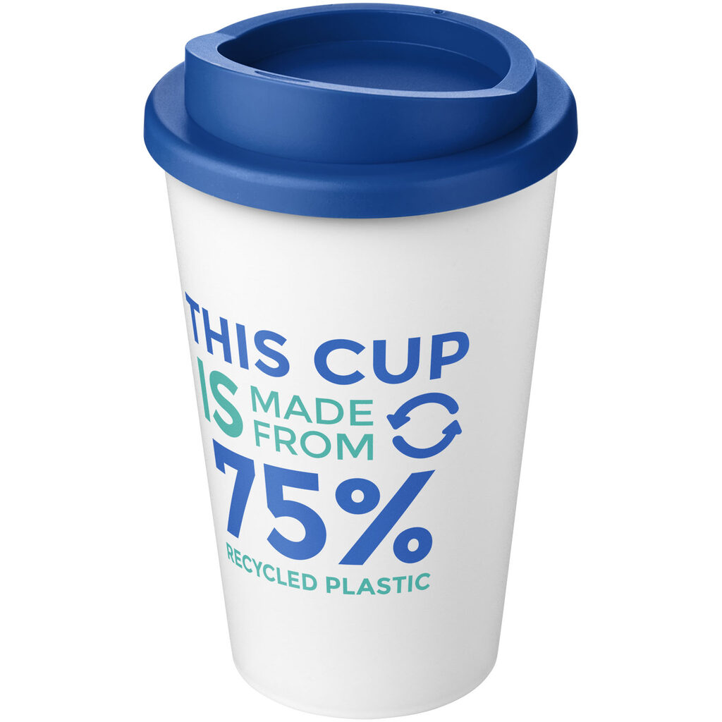Термокружка Americano Eco білий, середній синій - 21042220- Фото №2