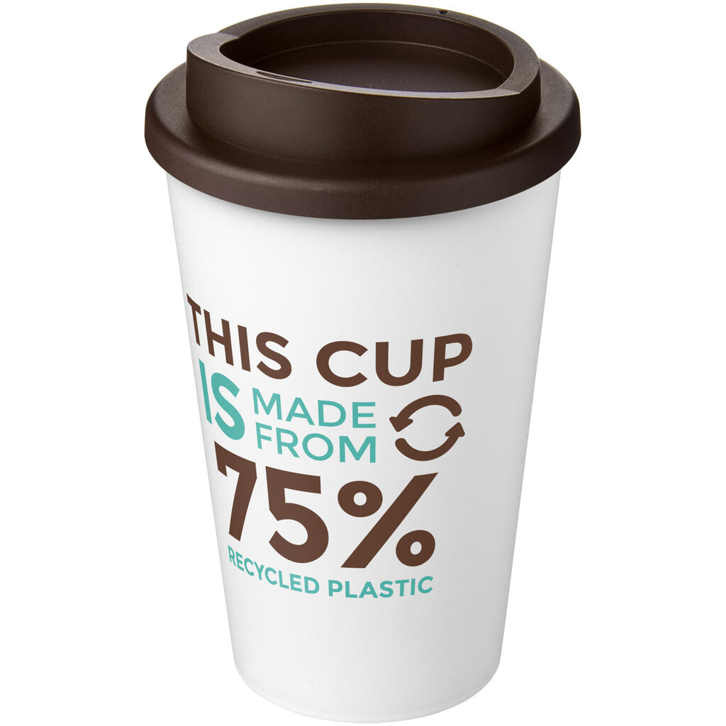 Термокружка Americano Eco белый, коричневый - 21042225- Фото №2