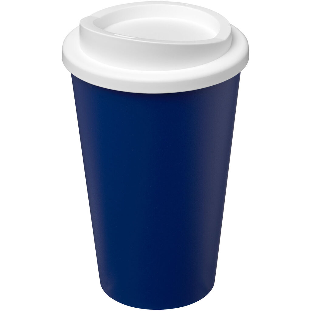 Термокружка из переработанного пластика Americano Eco емкостью 350 мл cиний, белый - 21042226- Фото №1