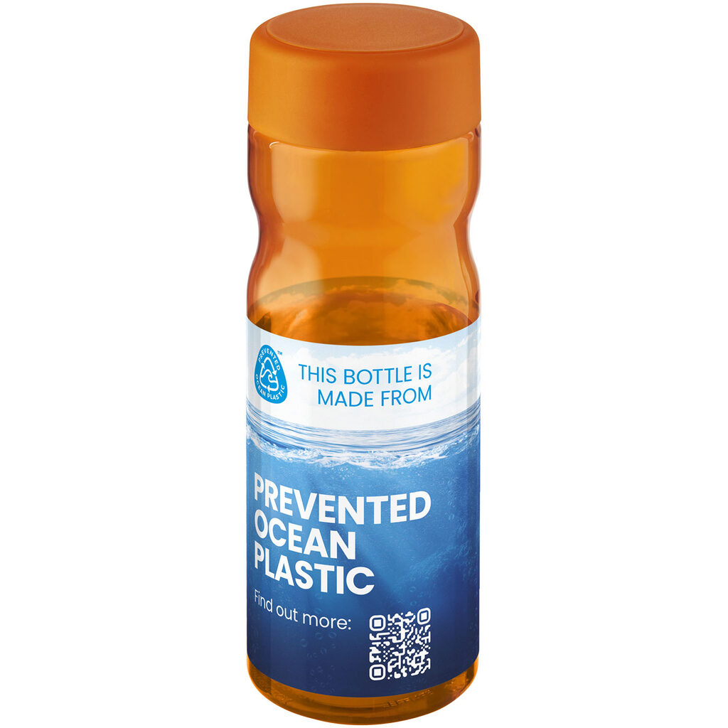 Бутылка с завинчивающейся крышкой для воды H2O Eco Base 650 ml оранжевый, оранжевый - 21043506- Фото №2