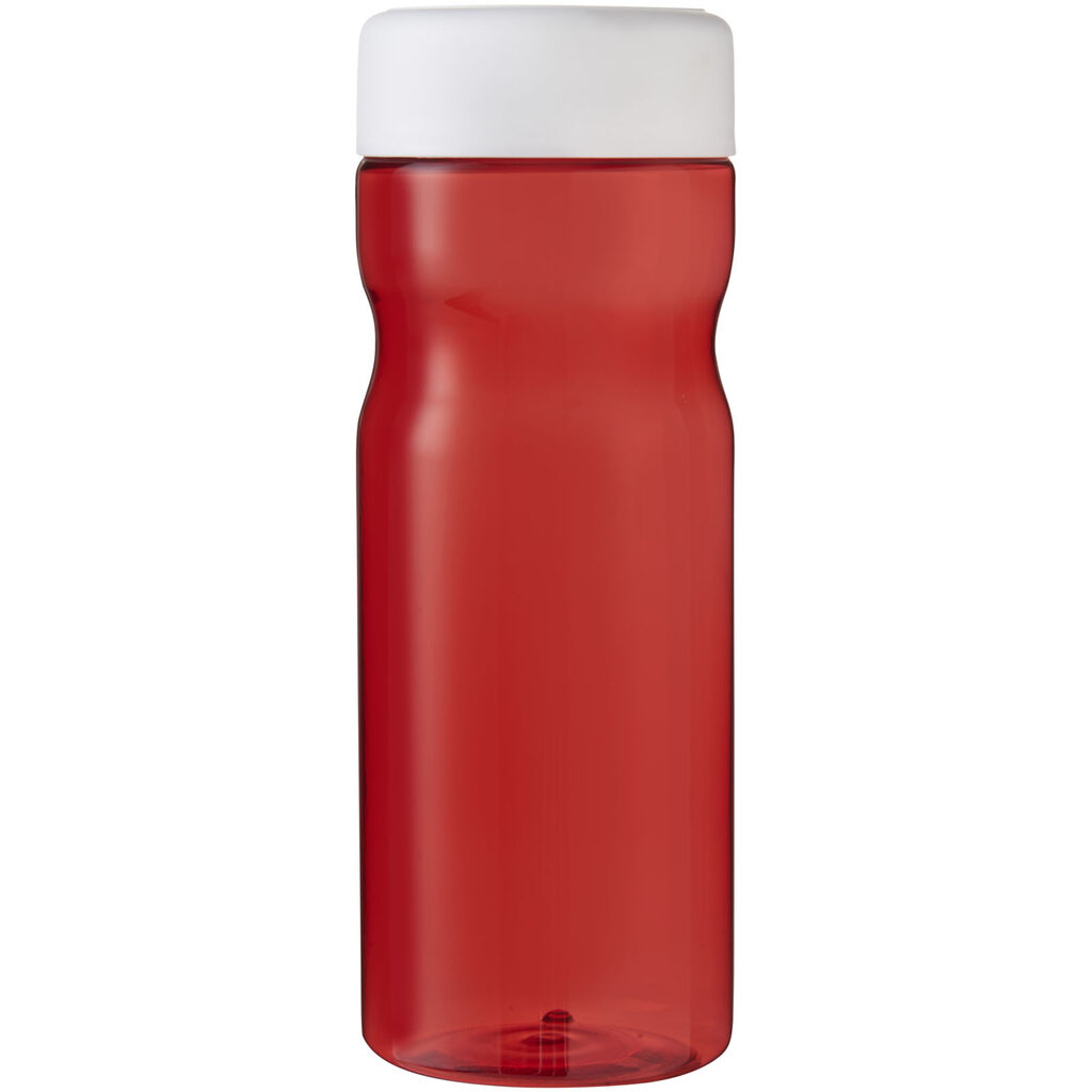 Пляшка з кришкою для води, що загвинчується H2O Eco Base 650 ml червоний, білий - 21043507- Фото №4