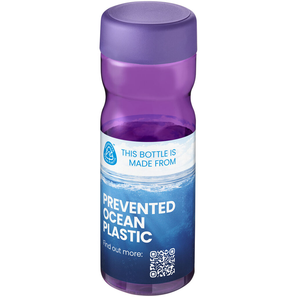 Пляшка з кришкою для води, що загвинчується H2O Eco Base 650 ml пурпурний, пурпурний - 21043510- Фото №2