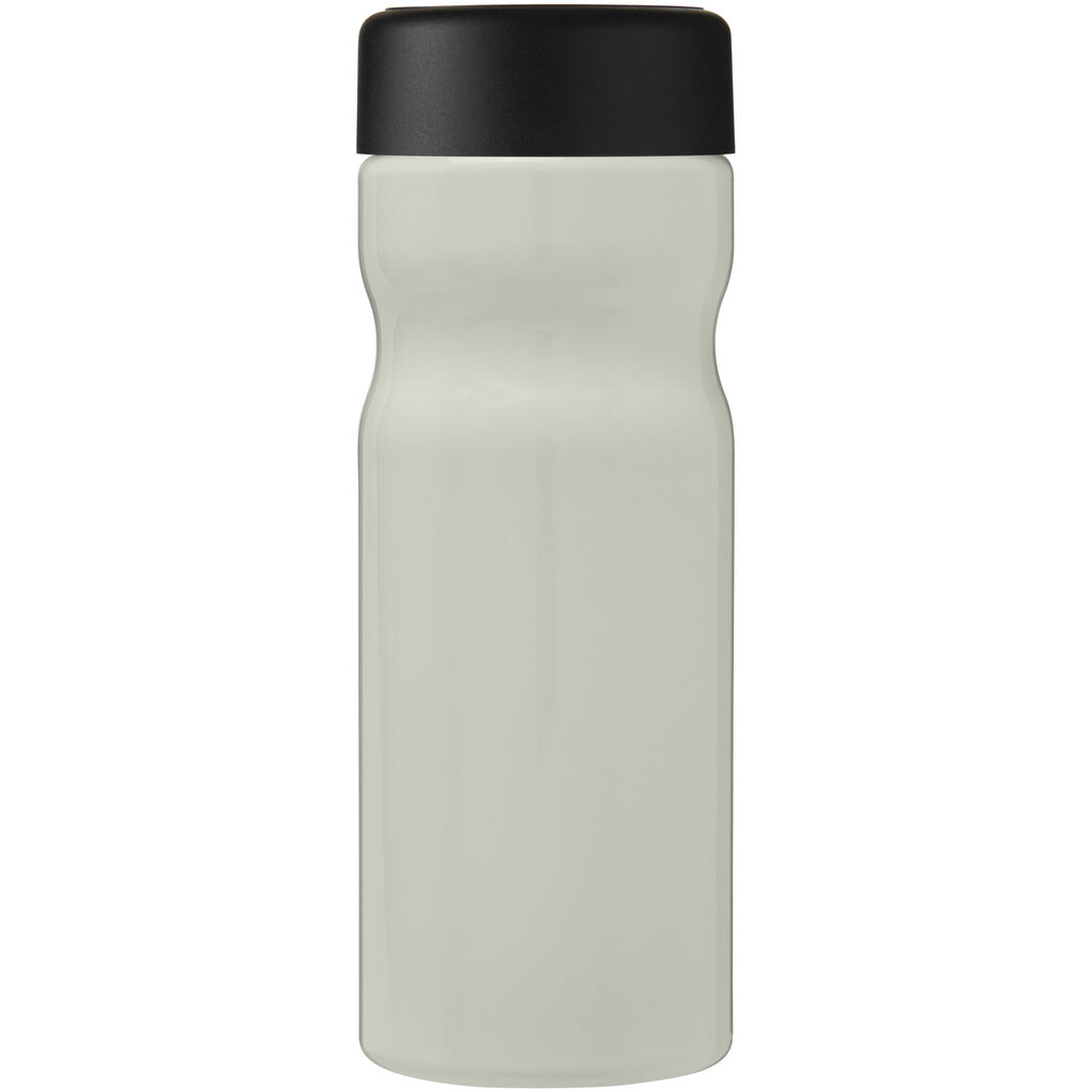Бутылка с завинчивающейся крышкой для воды H2O Eco Base 650 ml цвета слоновой кости, сплошной черный - 21043511- Фото №4