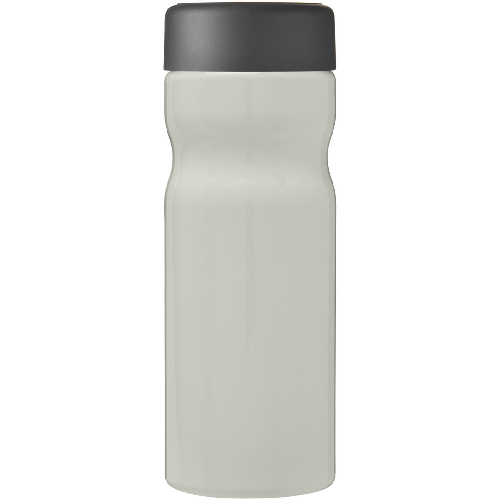 Пляшка з кришкою для води, що загвинчується H2O Eco Base 650 ml кольору слонової кістки, сірий - 21043512- Фото №4