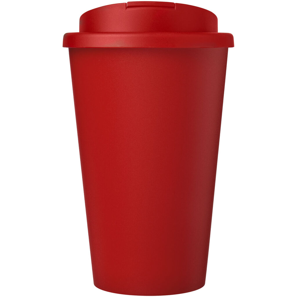 Кухоль з герметичною кришкою Americano® Eco з переробленого матеріалу об'ємом 350 мл червоний - 21042504- Фото №3