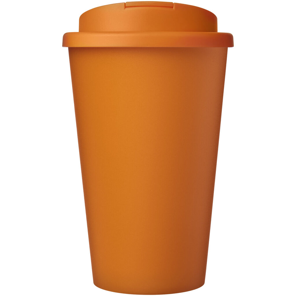 Кружка с герметичной крышкой Americano® Eco из переработанного материала объемом 350 мл оранжевый - 21042507- Фото №3