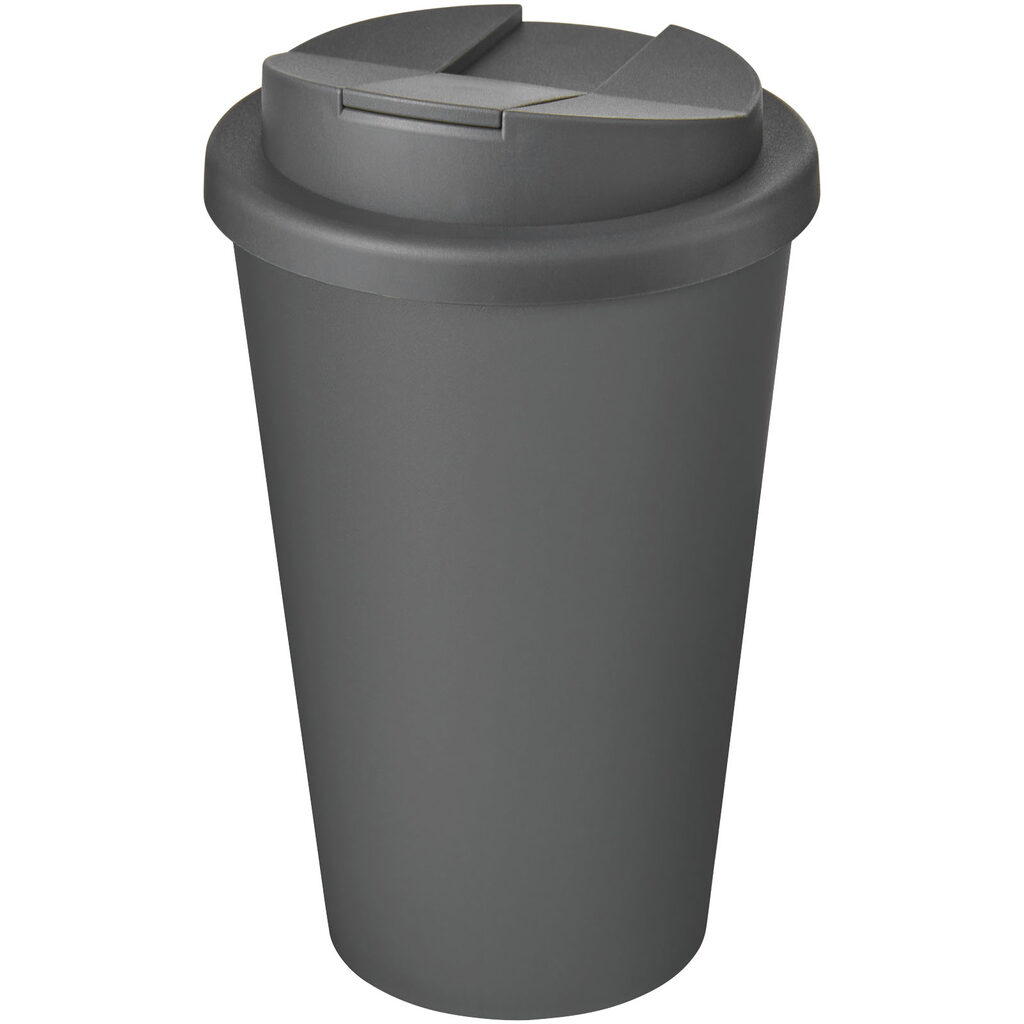 Кухоль з герметичною кришкою Americano® Eco з переробленого матеріалу об'ємом 350 мл сірий - 21042508- Фото №1