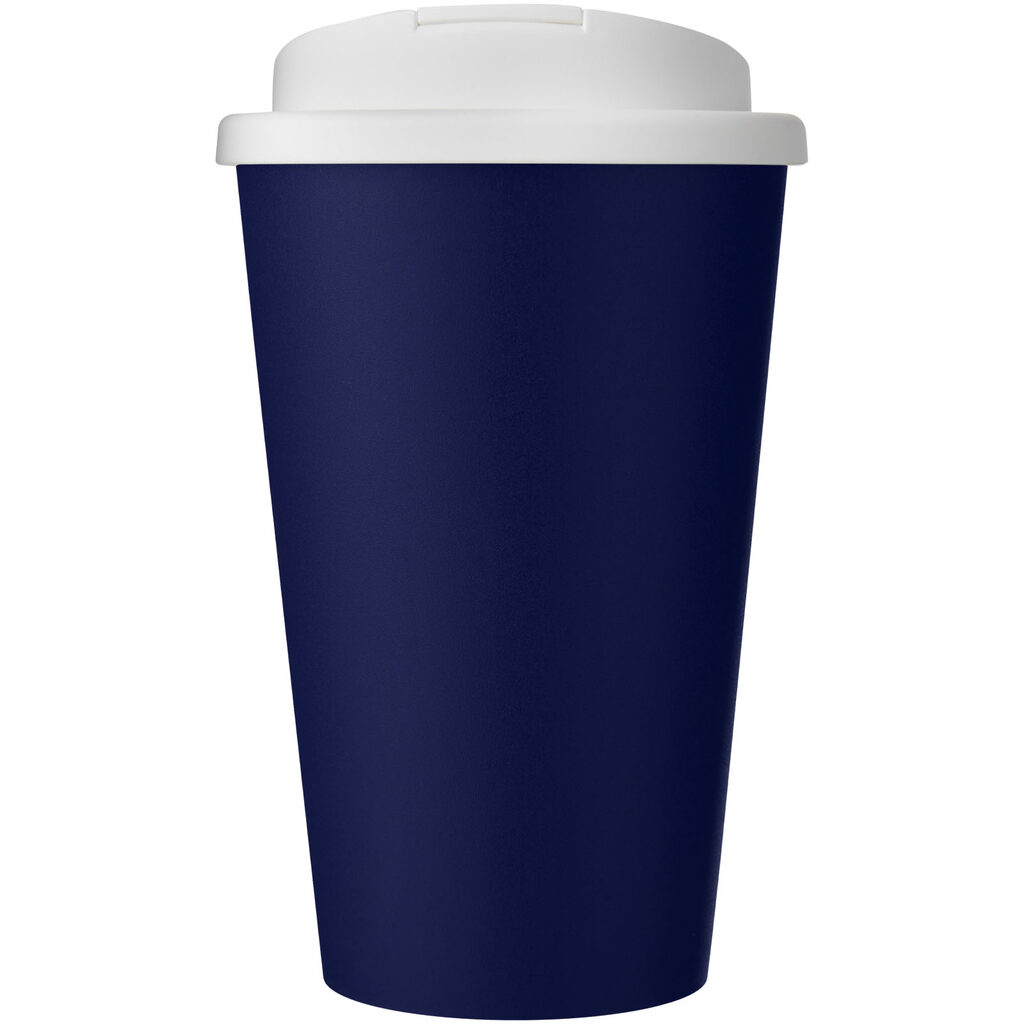 Кружка с герметичной крышкой Americano® Eco из переработанного материала объемом 350 мл cиний, белый - 21042510- Фото №3