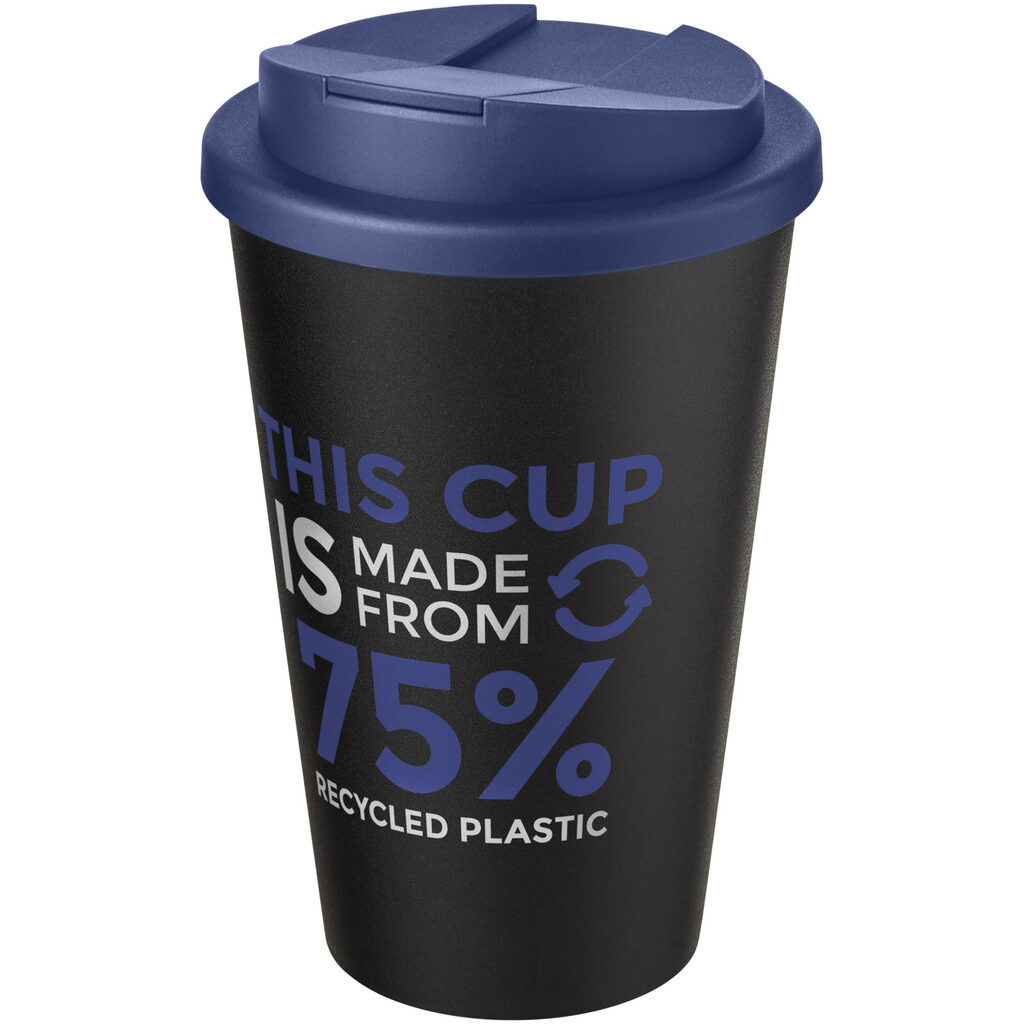 Кружка Americano Eco синій, суцільний чорний - 21042552- Фото №2