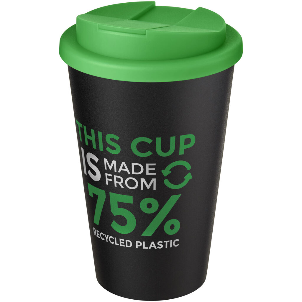Кружка Americano Eco зелений, суцільний чорний - 21042561- Фото №2