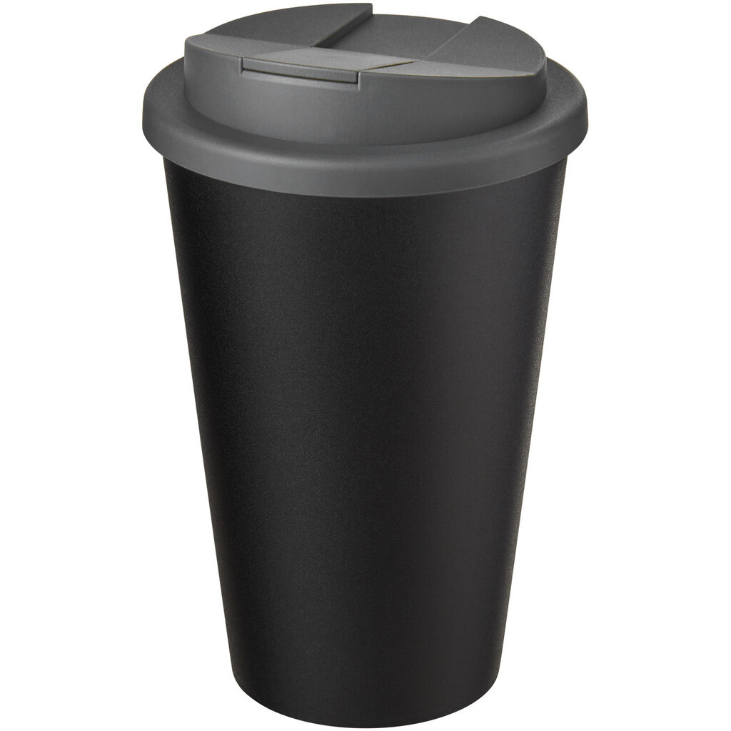 Кружка Americano Eco сірий, суцільний чорний - 21042582- Фото №1