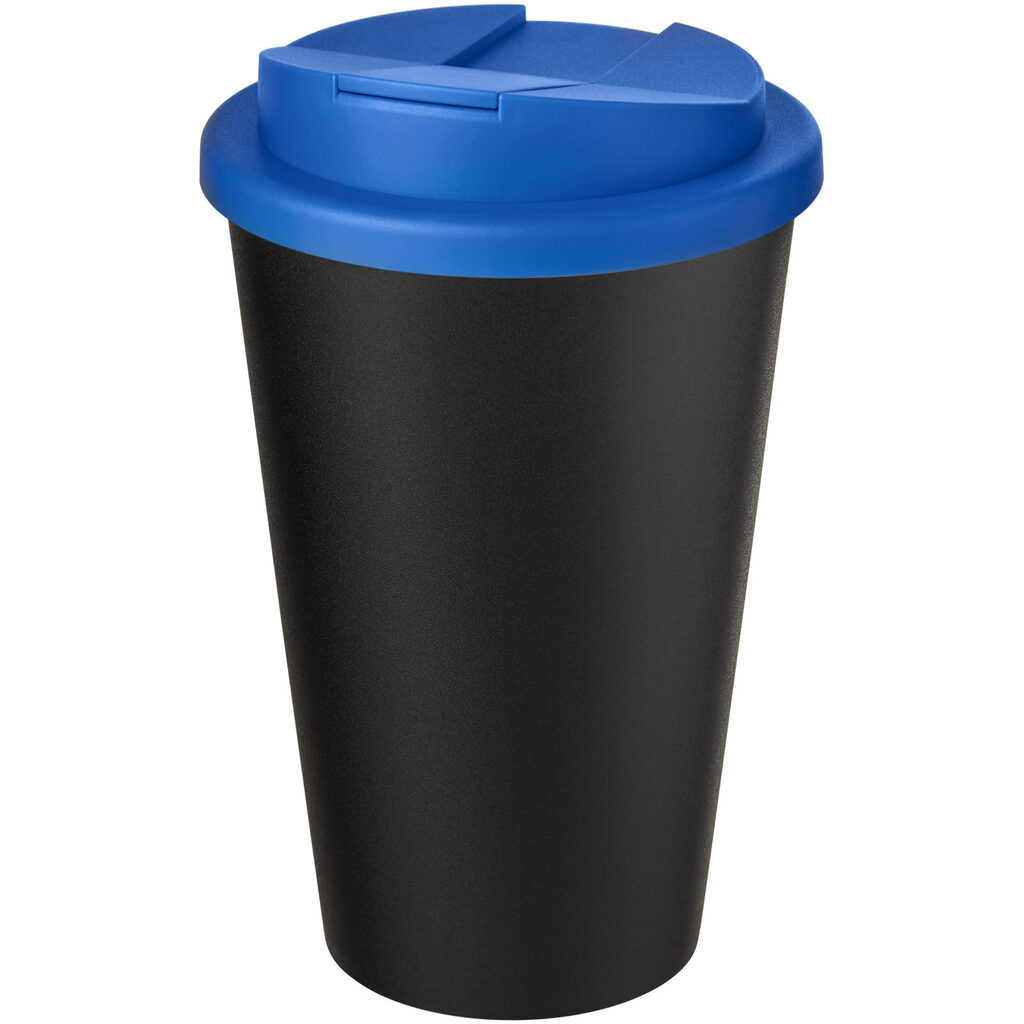 Кружка Americano Eco середньо-синій, суцільний чорний - 21042591- Фото №1