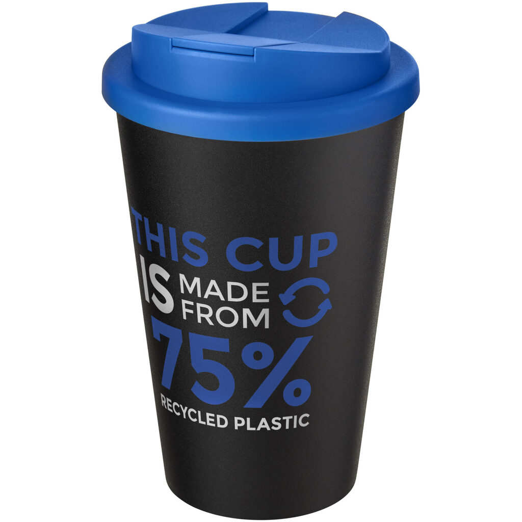 Кружка Americano Eco середньо-синій, суцільний чорний - 21042591- Фото №2