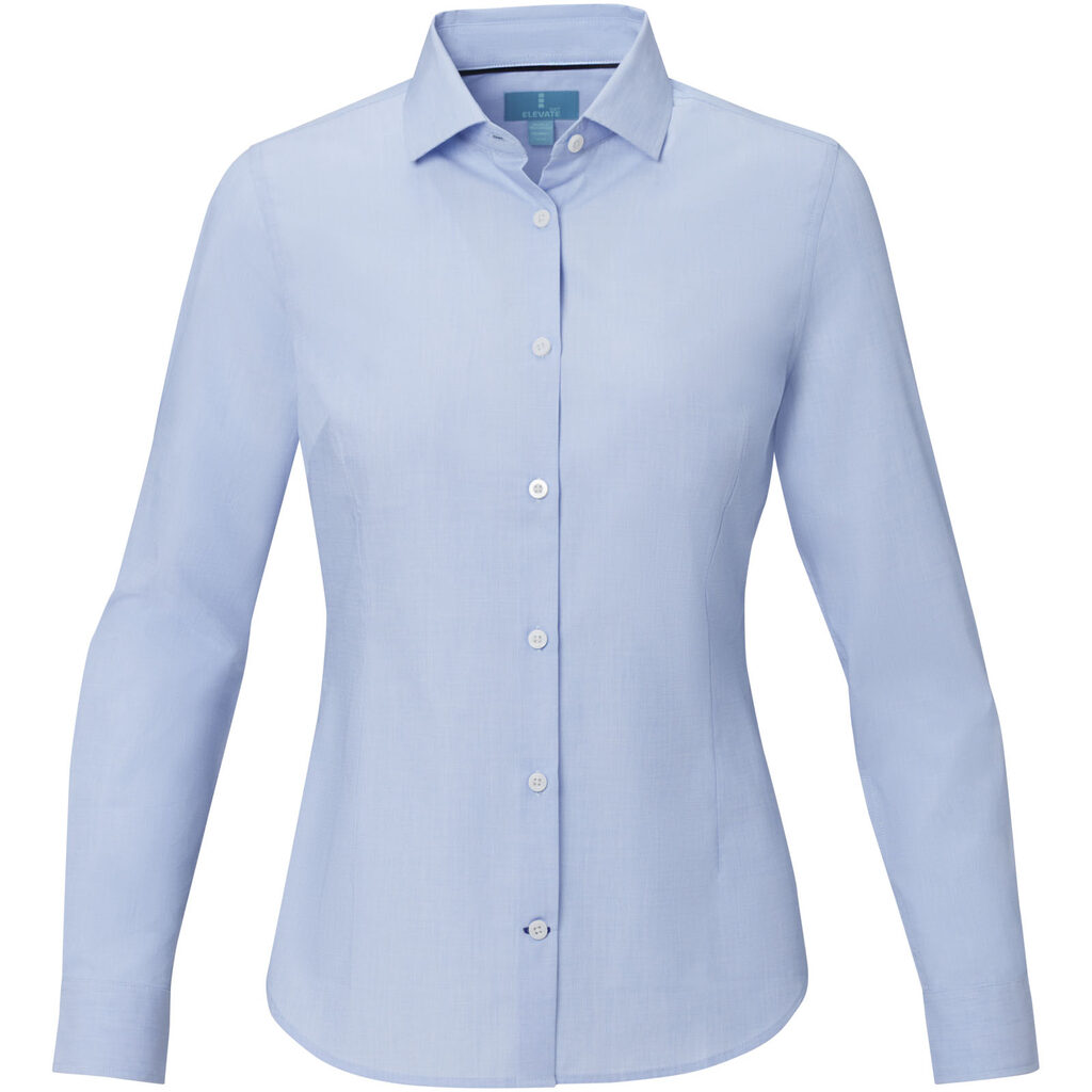 Cuprite Жіноча футболка з довгим рукавом, виготовлена ​​з натуральних матеріалів, що відповідають стандарту GOTS світло-синій  розмір S - 37525501- Фото №4