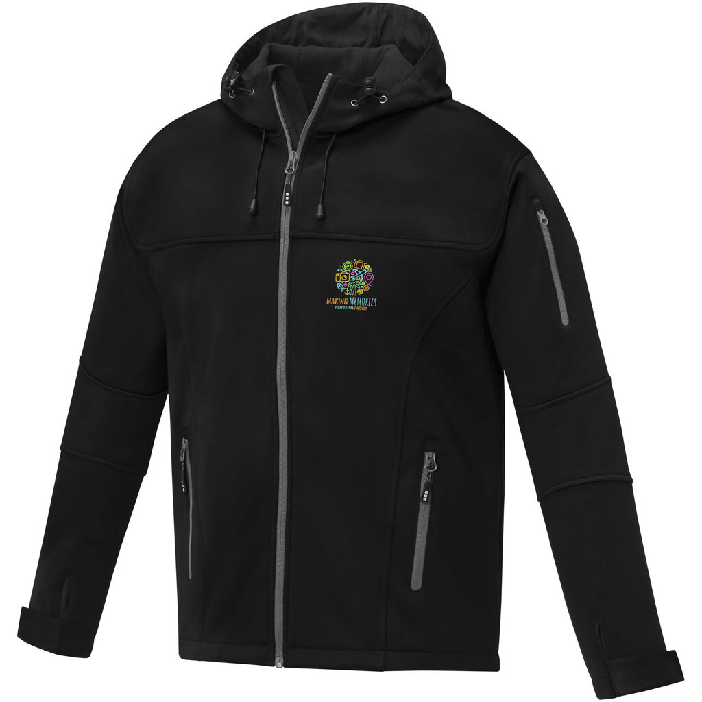 Match Чоловіча куртка софтшел суцільний чорний  розмір 3XL - 38327906- Фото №3