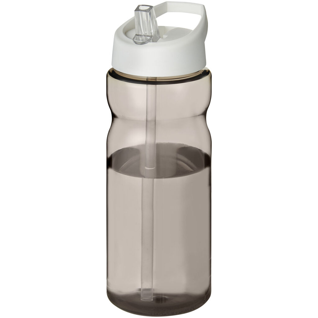 Бутылка спортивная H2O Active Base Tritan темно-серый, белый - 21043700- Фото №1
