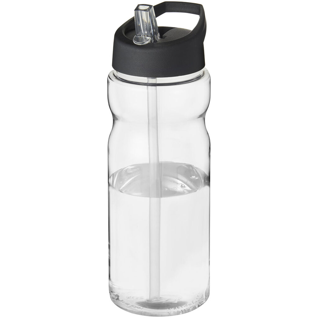 Бутылка спортивная H2O Active Base Tritan прозрачный, сплошной черный - 21043708- Фото №1