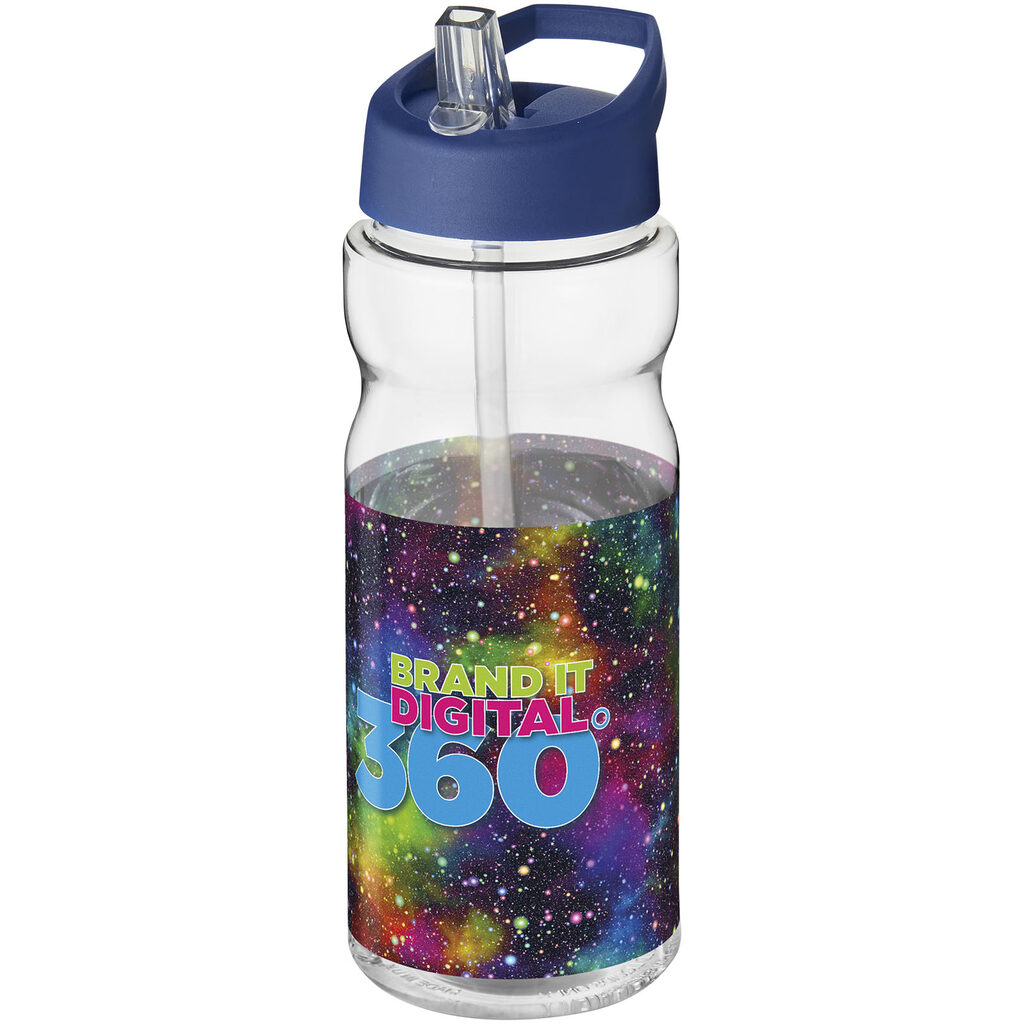 Бутылка спортивная H2O Active Base Tritan прозрачный, cиний - 21043709- Фото №2
