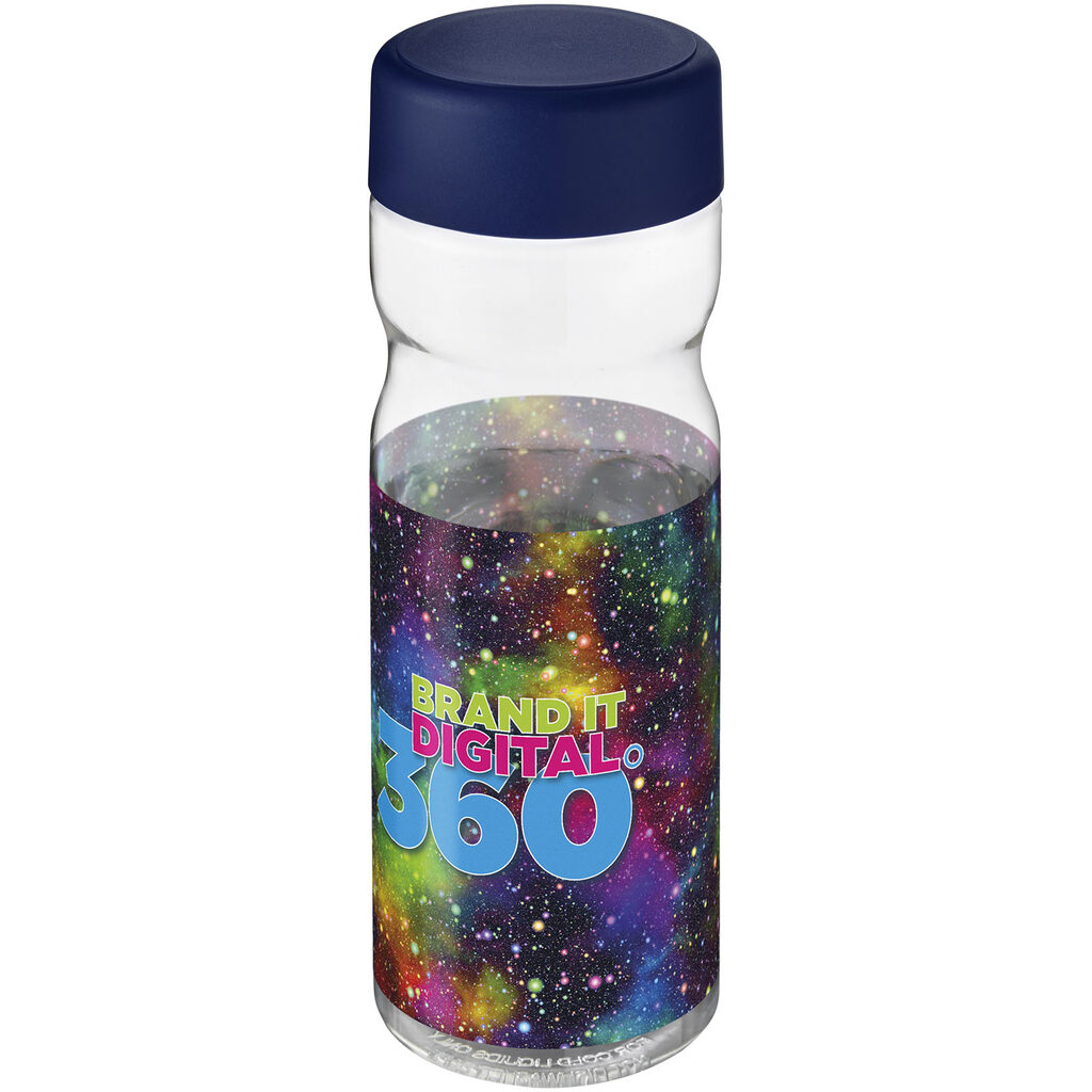 H2O Active® Base Tritan™ Спортивная бутылка объемом 650 мл с завинчивающейся крышкой прозрачный, cиний - 21043810- Фото №2