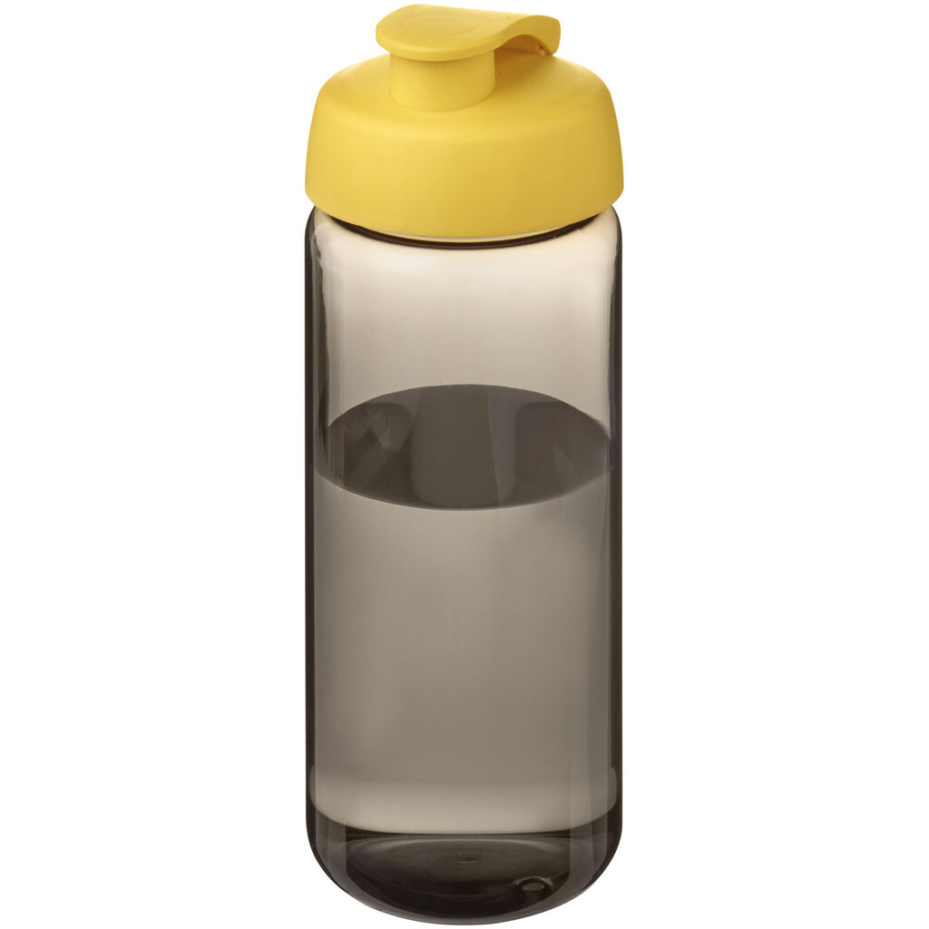 Пляшка спортивна H2O Active Octave Tritan темно-сірий, жовтий - 21044504- Фото №1