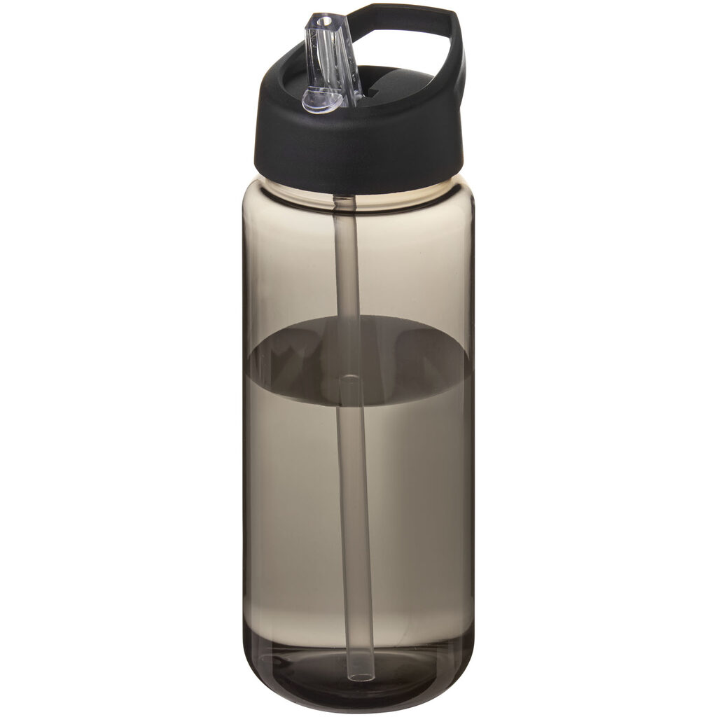 Пляшка спортивна H2O Active Octave Tritan темно-сірий суцільний чорний - 21044601- Фото №1