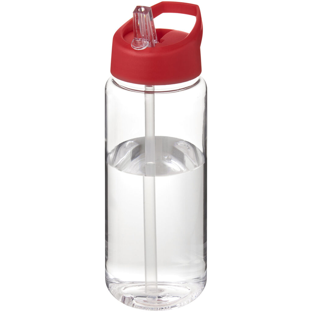 Бутылка спортивная H2O Active Octave Tritan прозрачный, красный - 21044610- Фото №1