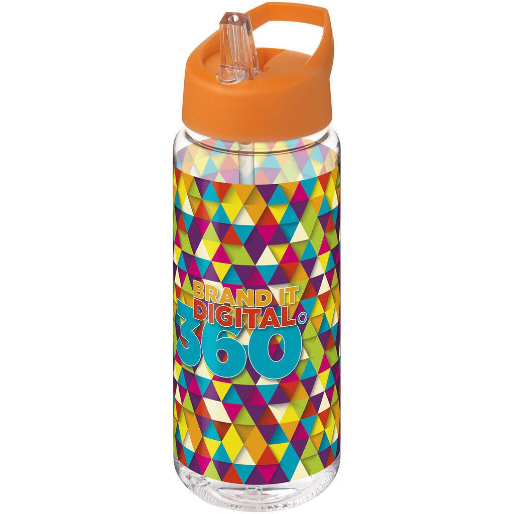 Бутылка спортивная H2O Active Octave Tritan прозрачный, оранжевый - 21044611- Фото №2