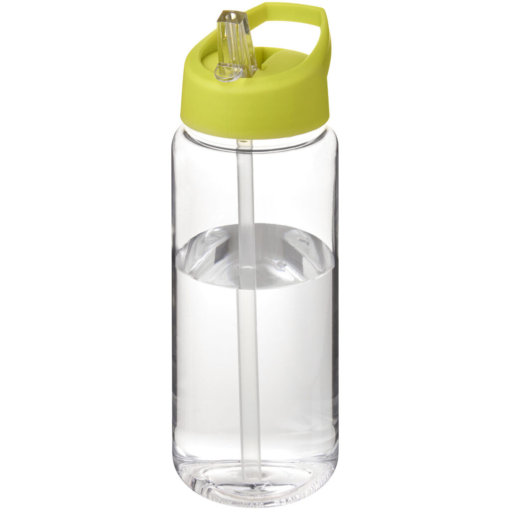 Бутылка спортивная H2O Active Base Tritan прозрачный, лайм - 21044612- Фото №1