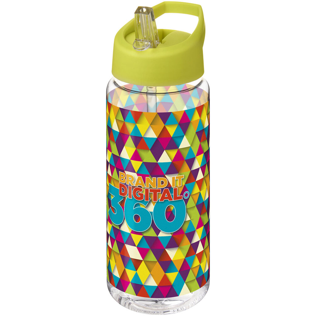 Бутылка спортивная H2O Active Base Tritan прозрачный, лайм - 21044612- Фото №2