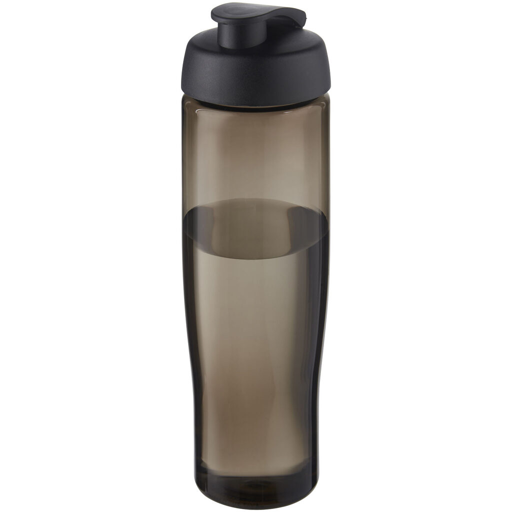 Спортивная бутылка H2O Active® Eco Tempo объемом 700 мл с откидывающейся крышкой сплошной черный, темно-серый - 21044890- Фото №1