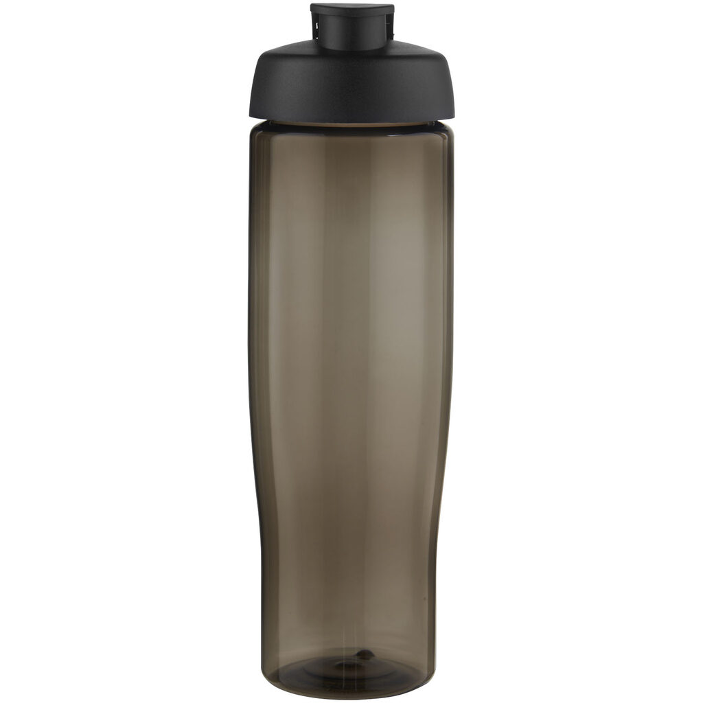 Спортивная бутылка H2O Active® Eco Tempo объемом 700 мл с откидывающейся крышкой сплошной черный, темно-серый - 21044890- Фото №3