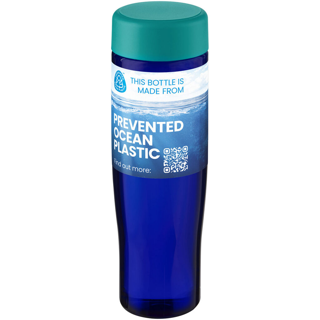 Бутылка для воды H2O Active® Eco Tempo объемом 700 мл с завинчивающейся крышкой аква, cиний - 21045051- Фото №2