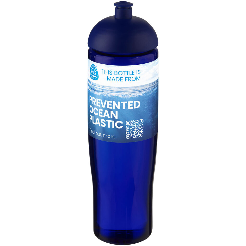 Спортивна пляшка H2O Active® Eco Tempo об'ємом 700 мл із куполоподібною кришкою синій - 21045152- Фото №2
