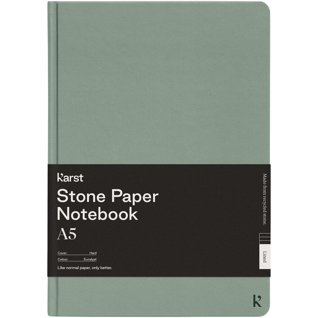 Блокнот у твердій обкладинці Karst® формату A5 ярко-зелений - 10779062- Фото №3