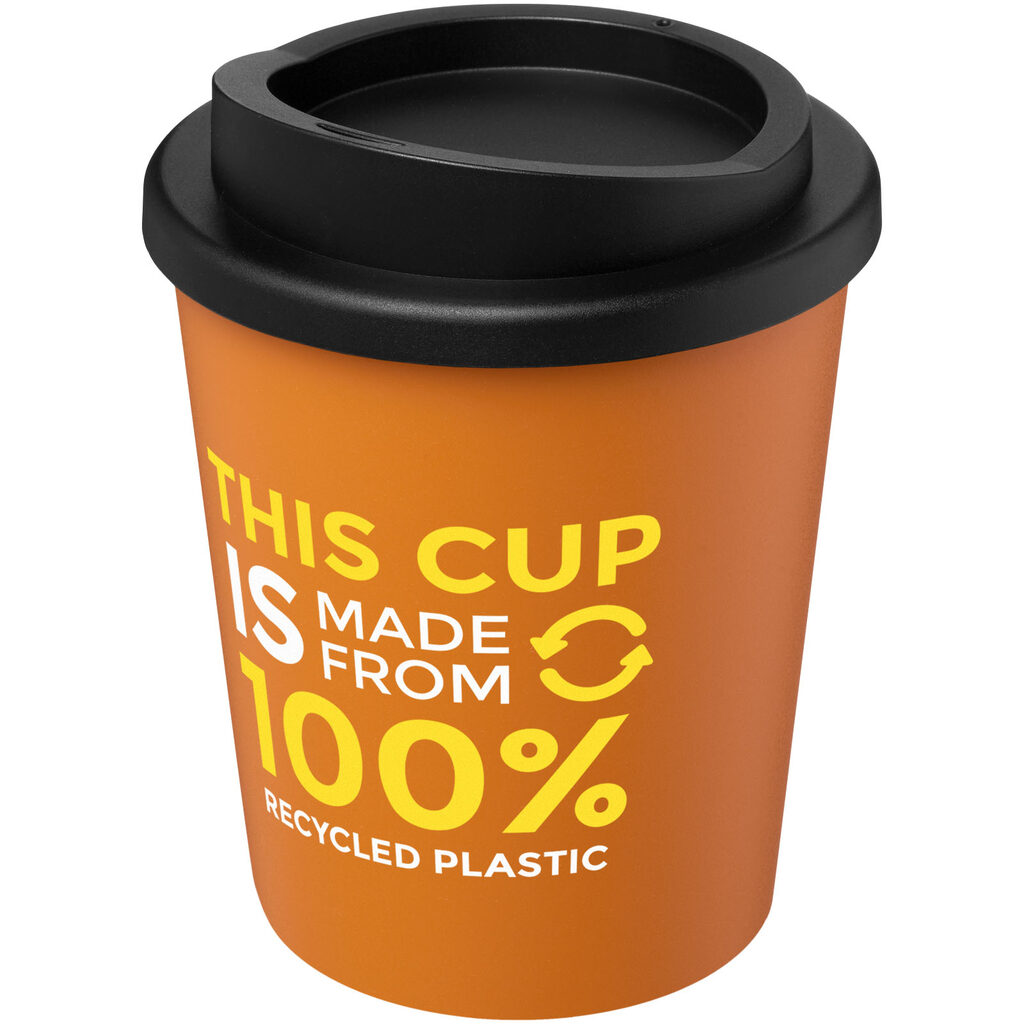 Americano® Espresso Термосткан із переробленого матеріалу об'ємом 250 мл помаранчевий, суцільно чорний - 21045231- Фото №2