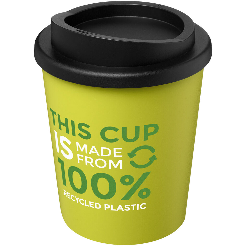 Americano® Espresso Термосткан із переробленого матеріалу об'ємом 250 мл лайм, суцільно чорний - 21045263- Фото №2