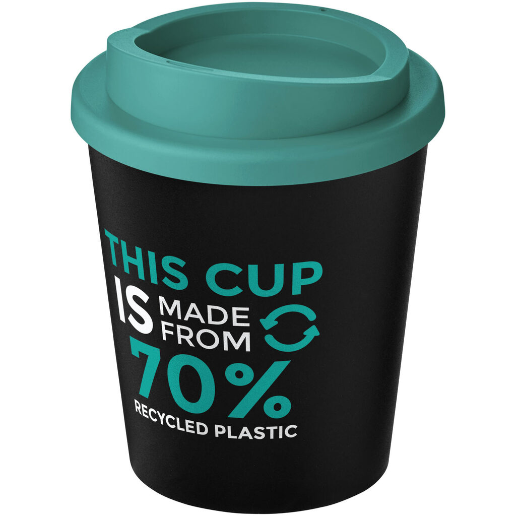 Кружка Americano Espresso Eco суцільний чорний, морський хвильовий колір - 21045408- Фото №2