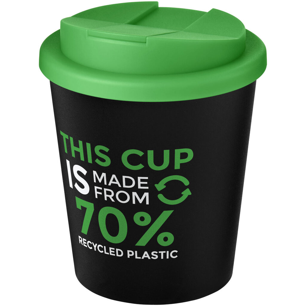 Кружка Americano Espresso Eco суцільний чорний, зелений - 21045505- Фото №2