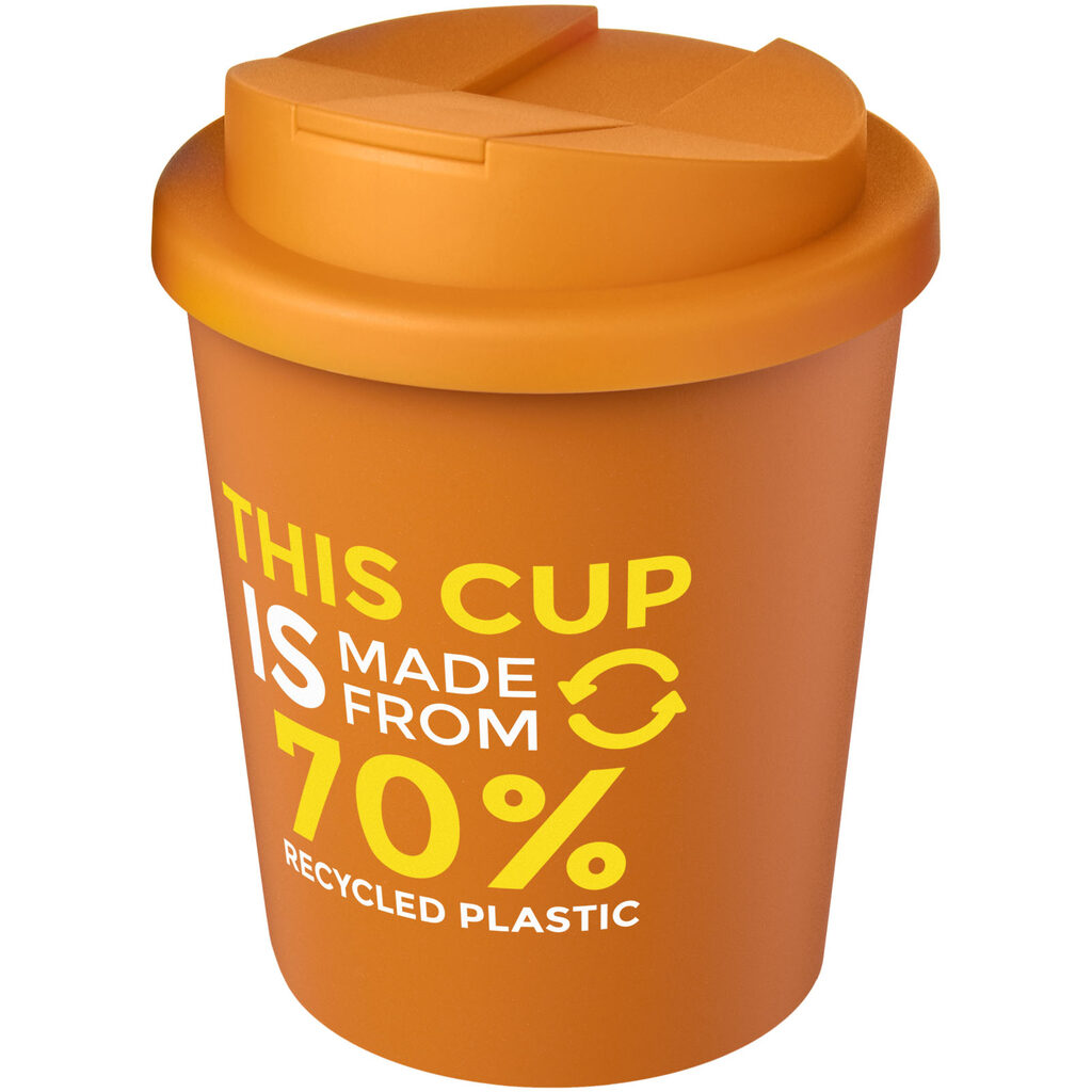 Americano® Espresso Eco Кружка из переработанного материала с герметичной крышкой объемом 250 мл оранжевый - 21045531- Фото №2