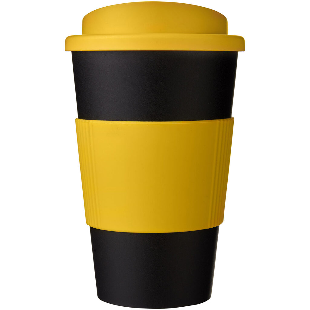 Americano® Термокружка об'ємом 350 мл жовтий, суцільний чорний - 22000211- Фото №3