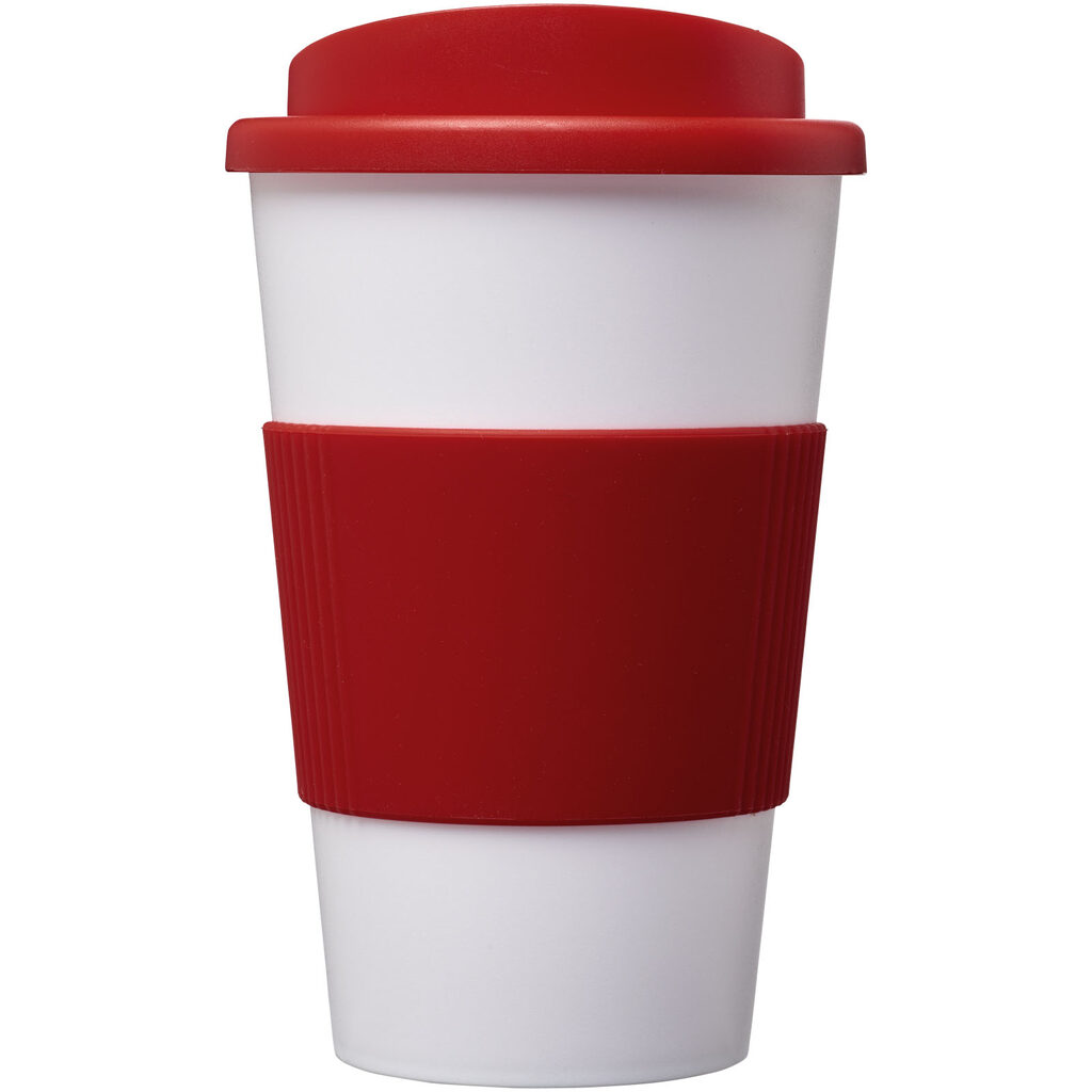Americano® Термокружка объемом 350 мл с ручкой красный, белый - 22000221- Фото №3
