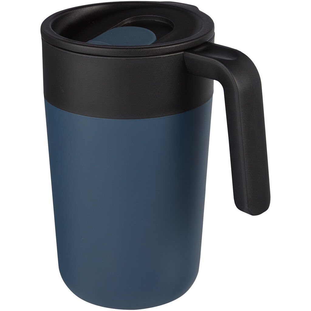 Кружка Nordia об'ємом 400 мл із перероблених матеріалів із подвійними стінками темно-синій - 10073155- Фото №1