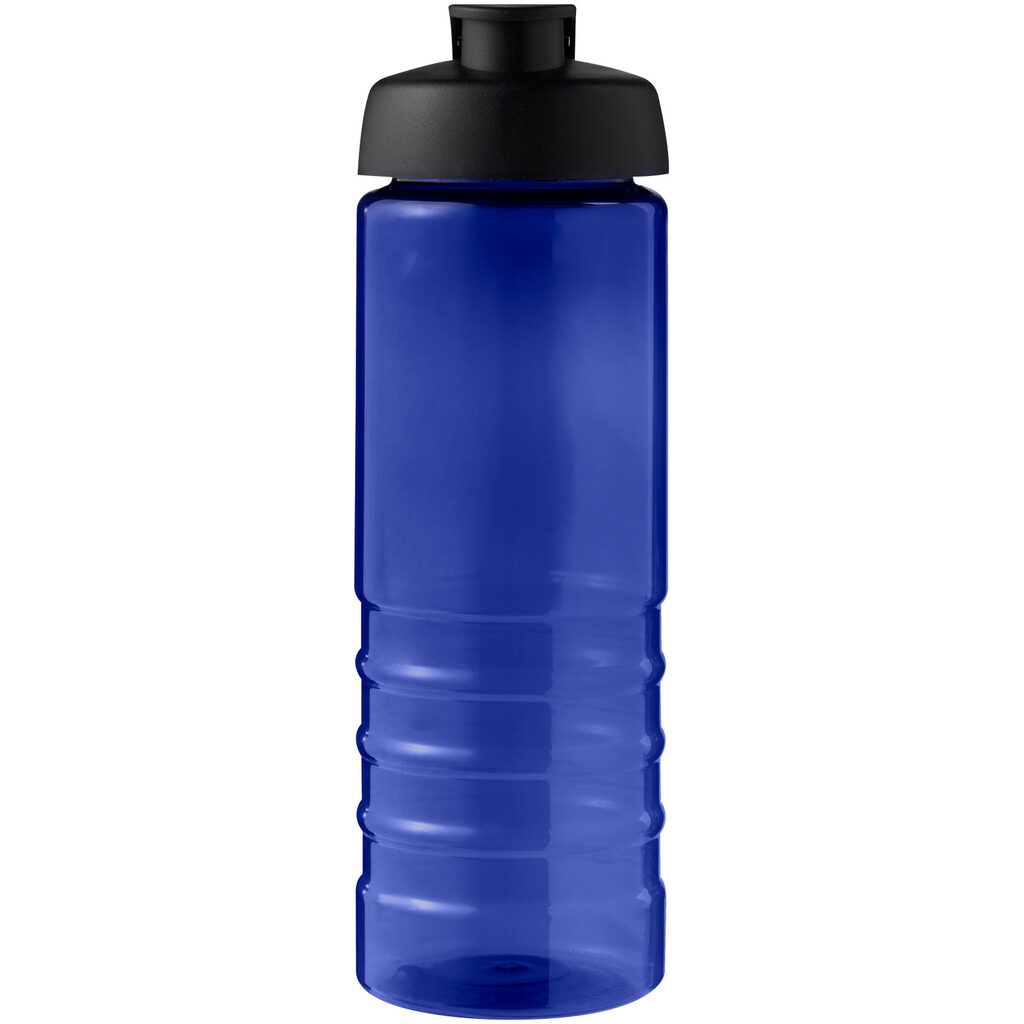 Спортивна пляшка H2O Active® Eco Treble об'ємом 750 мл із куполоподібною кришкою синій, суцільний чорний - 21047906- Фото №3