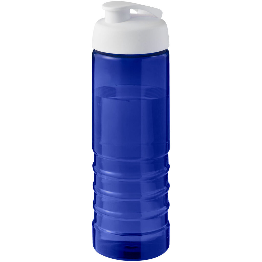 Спортивна пляшка H2O Active® Eco Treble об'ємом 750 мл із куполоподібною кришкою синій, білий - 21047907- Фото №1