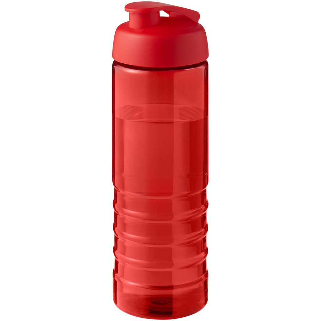 Спортивна пляшка H2O Active® Eco Treble об'ємом 750 мл із куполоподібною кришкою червоний - 21047910- Фото №1
