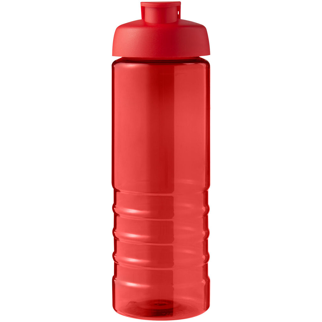 Спортивна пляшка H2O Active® Eco Treble об'ємом 750 мл із куполоподібною кришкою червоний - 21047910- Фото №3