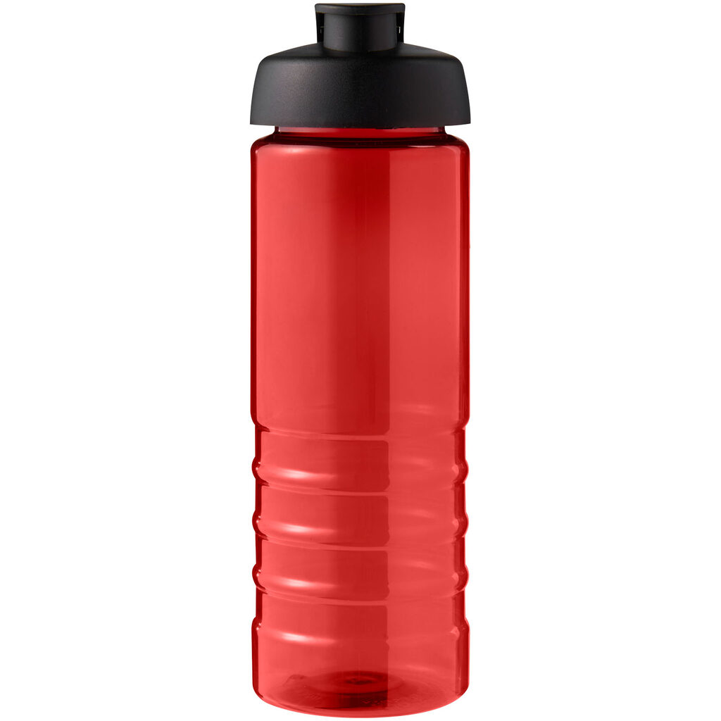 Спортивна пляшка H2O Active® Eco Treble об'ємом 750 мл із куполоподібною кришкою червоний, суцільний чорний - 21047911- Фото №3