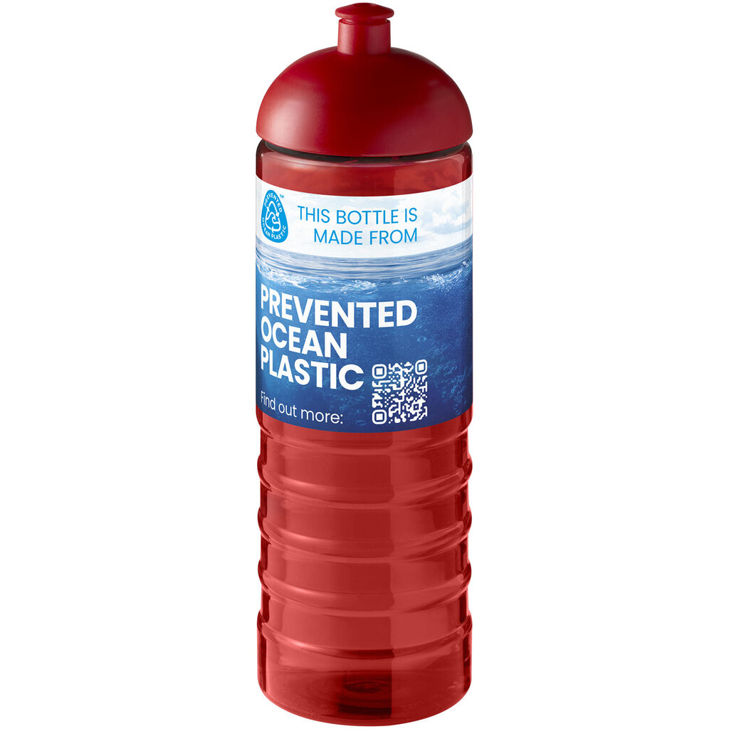 H2O Active® Eco Treble спортивна пляшка об'ємом 750 мл із куполоподібною кришкою червоний - 21048021- Фото №2
