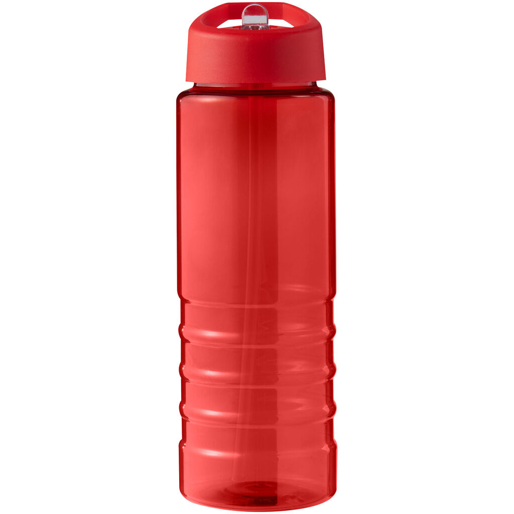 Спортивна пляшка H2O Active® Eco Treble об'ємом 750 мл із куполоподібною кришкою червоний - 21048208- Фото №3